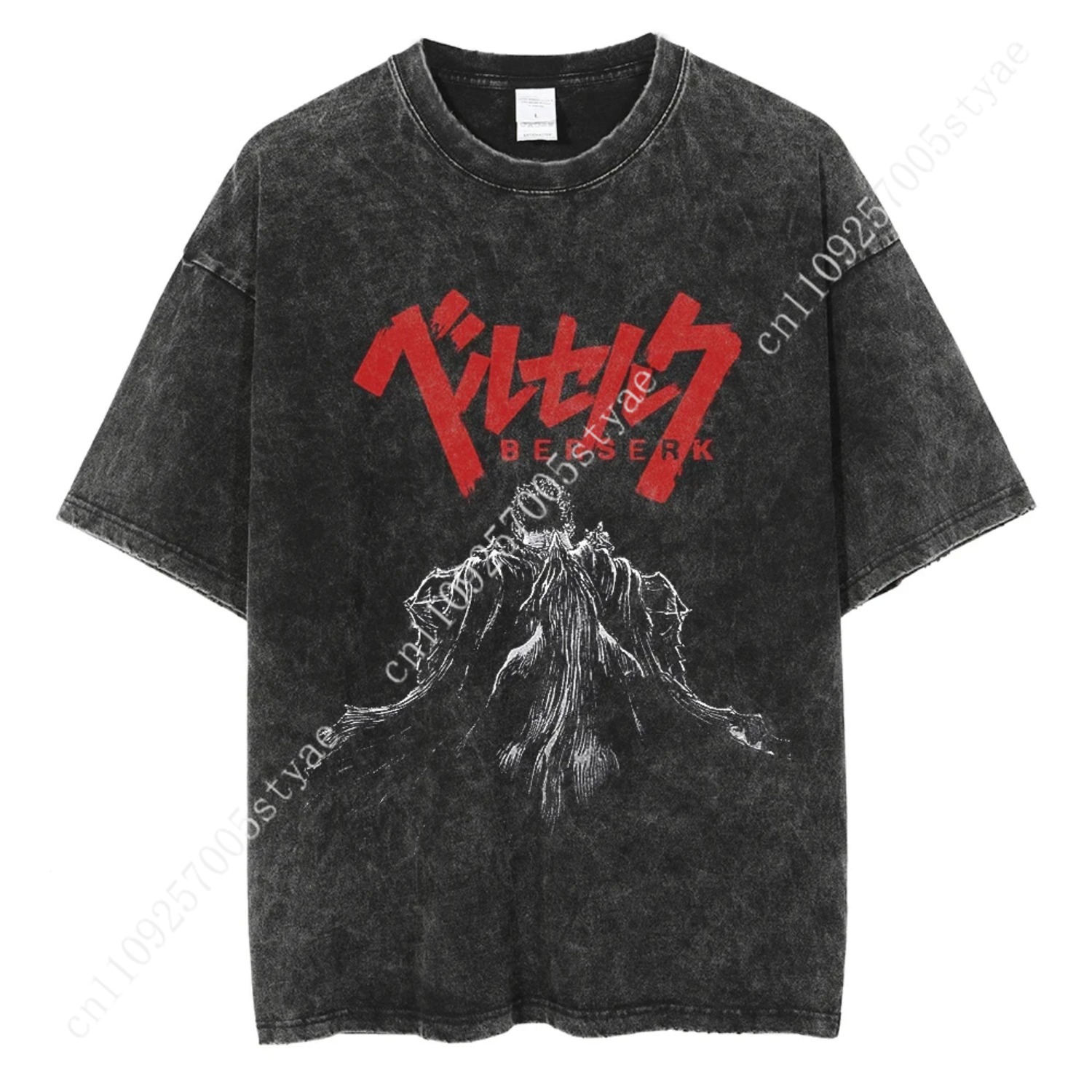 Summer Quilt - ヒップホップメンズストリートウェアTシャツレトロヴィンテージウォッシュドアニメグラフィックTシャツメンズ原宿コットンカジュアル半袖Tシャツトップス
