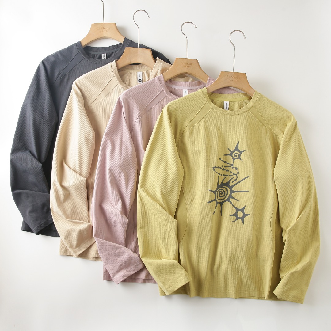 Summer Clothing Trends - ユニセックス ハイストレッチ 通気性のある長袖 T シャツ –