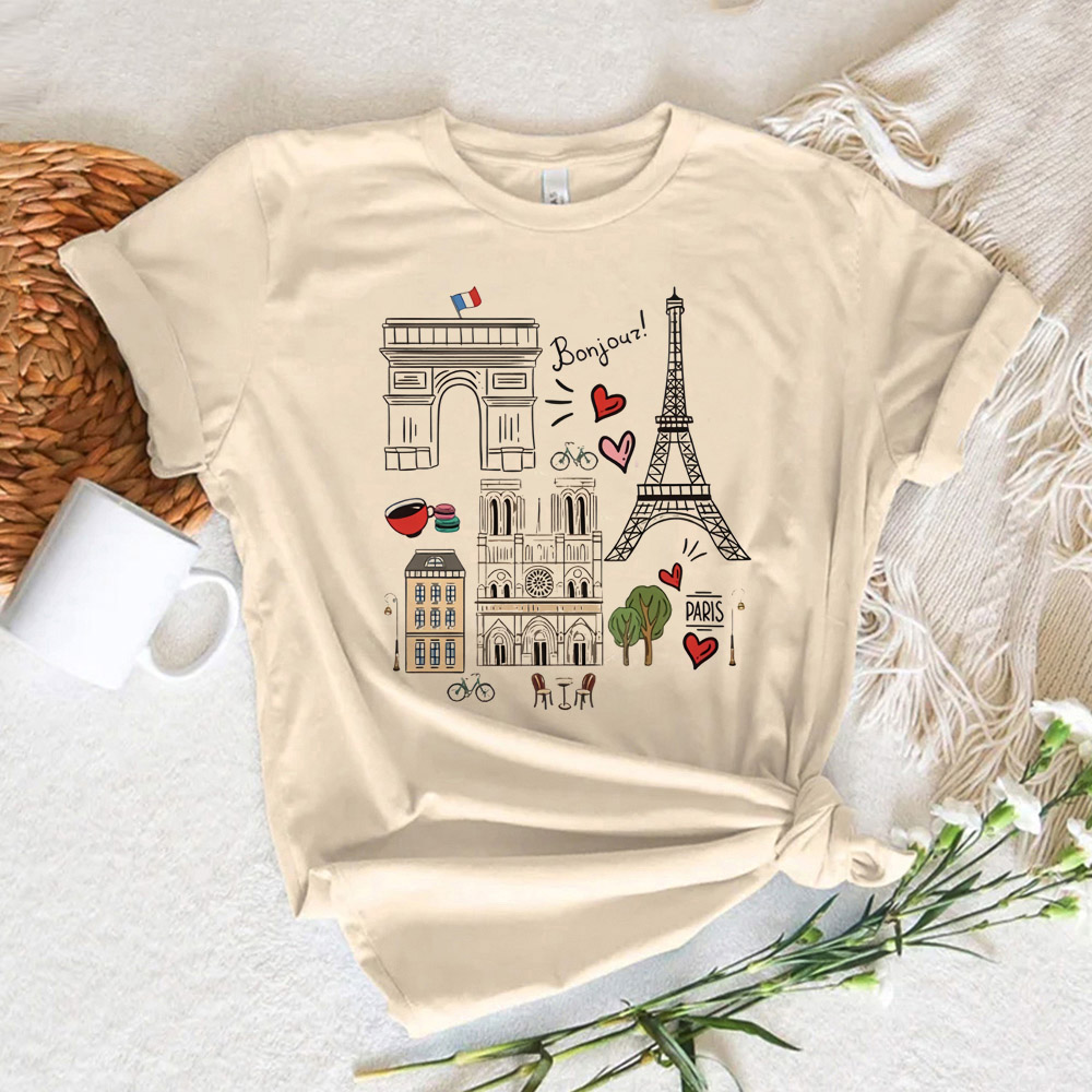 Summer Clothing In Paris - パリプリント女性の Tシャツ女性マンガ日本語 Tシャツガールグラフィックマンガコミック夏カジュアル半袖婦人服