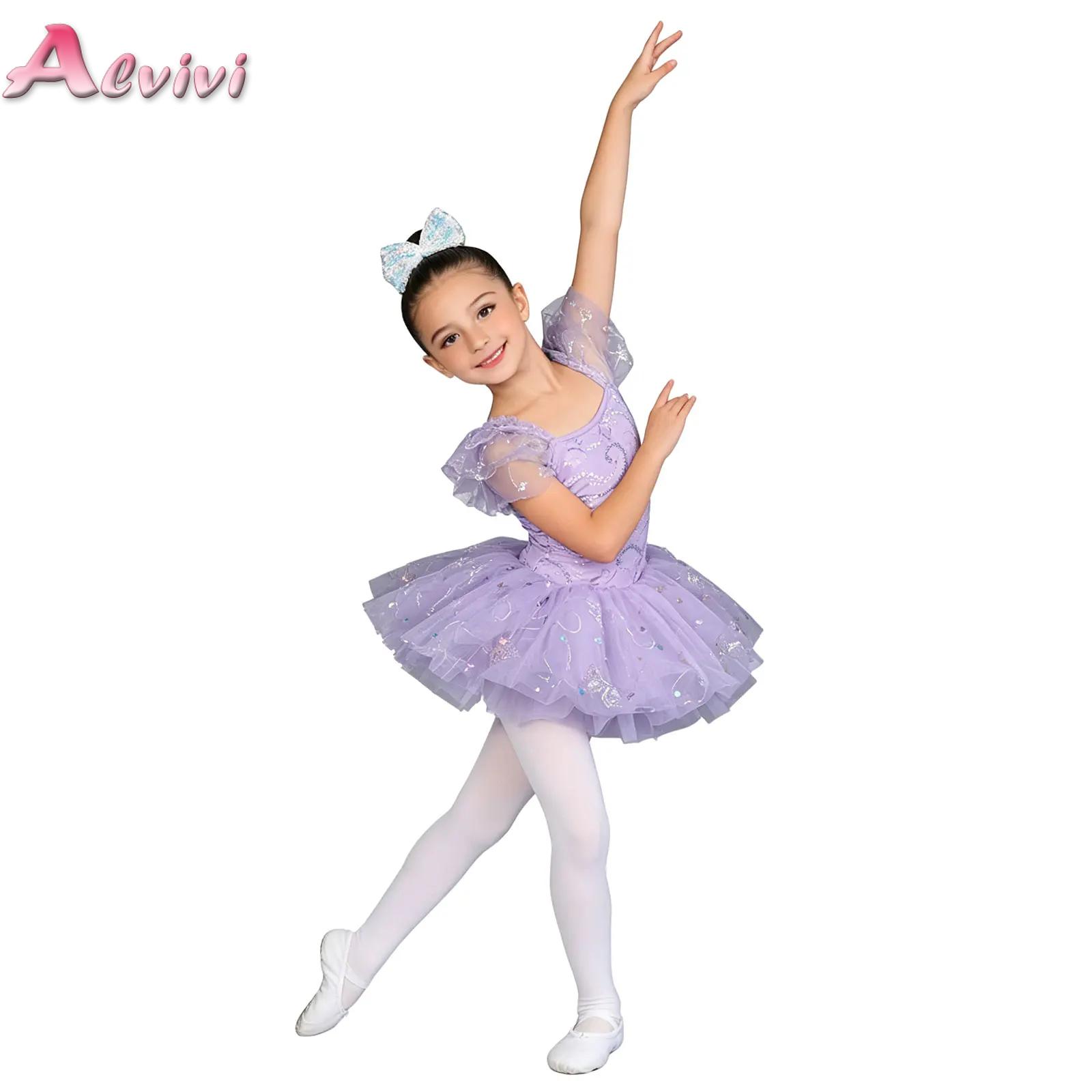 Summer Clothing Set For Girls - キッズプリンセスパフォーマンス服子供服エレガントなバレエドレスレオタード女の子のためのダンスウェアステージ衣装衣装