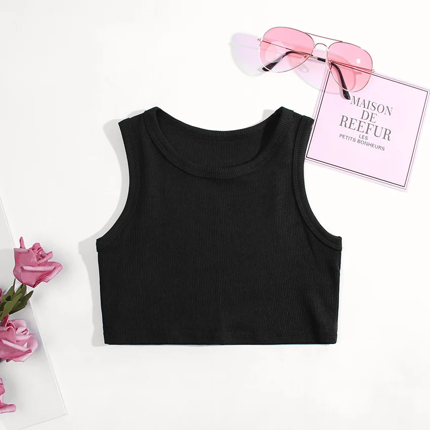 夏の女の子の下着ノースリーブシャツ子供のための Tシャツジャ - Summer Clothing Newborn のレビューと価格