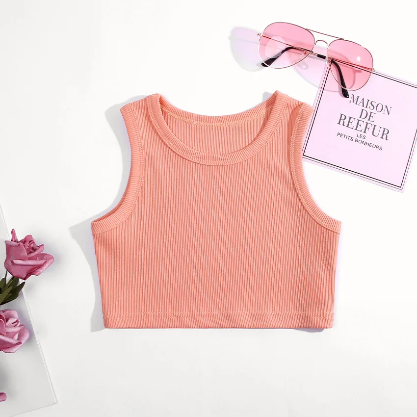 夏の女の子の下着ノースリーブシャツ子供のための Tシャツジャ - Summer Clothing Newborn のレビューと価格