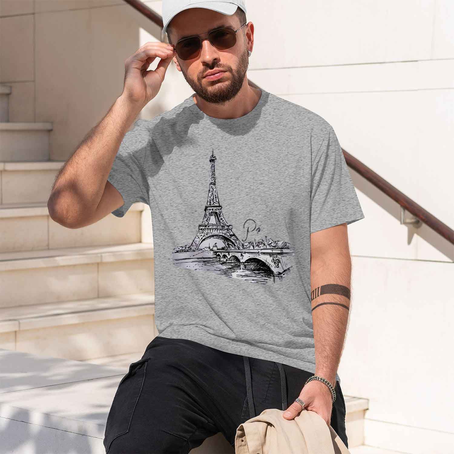 レディース 90年代風 パリプリントTシャツ 半袖 クルーネ - Summer Clothing In Paris のレビューと価格