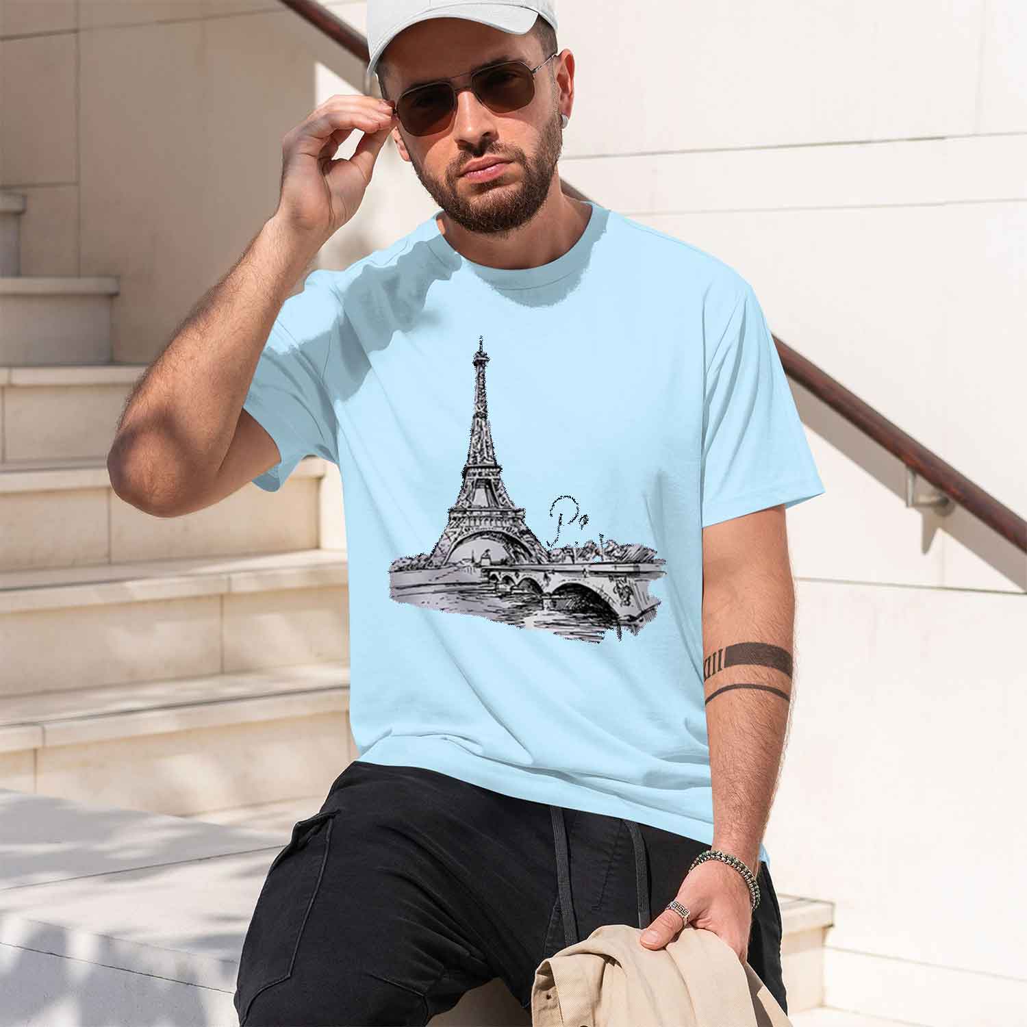 レディース 90年代風 パリプリントTシャツ 半袖 クルーネ - Summer Clothing In Paris のレビューと価格