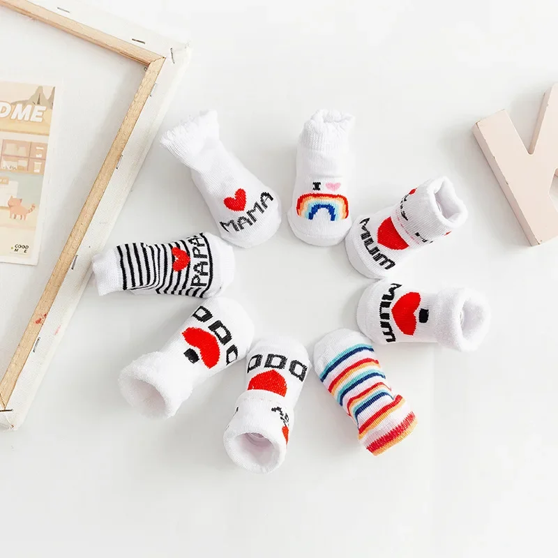 春夏ベビーガールズボーイズ綿ソフト暖かい靴下新生児幼児レター - Summer Clothing Newborn のレビューと価格