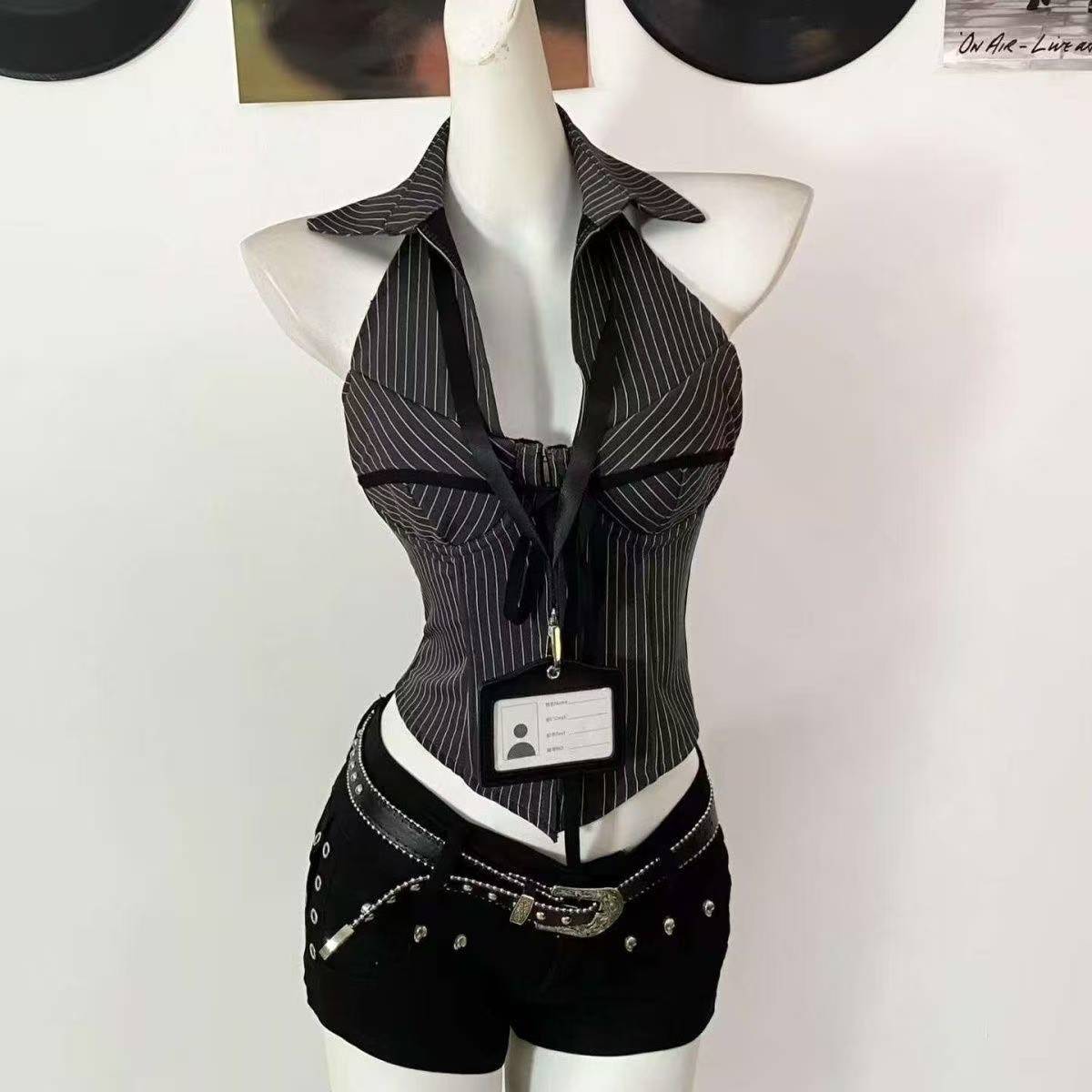 アメリカンスタイル Y2K ヴィンテージショートパンツセット - Summer Clothing Set For Girls のレビューと価格