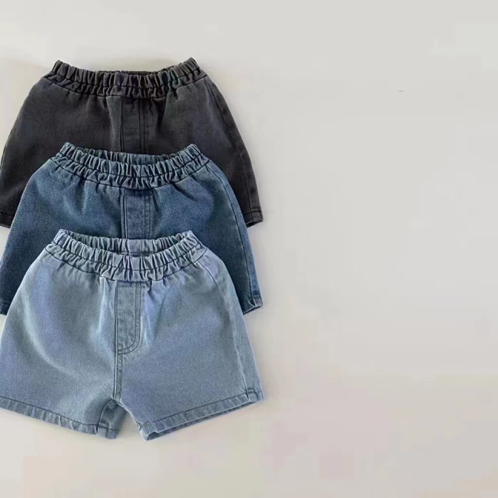 男の子と女の子のためのデニムショーツ,子供のための新しい無地 - Summer Clothing Newborn のレビューと価格
