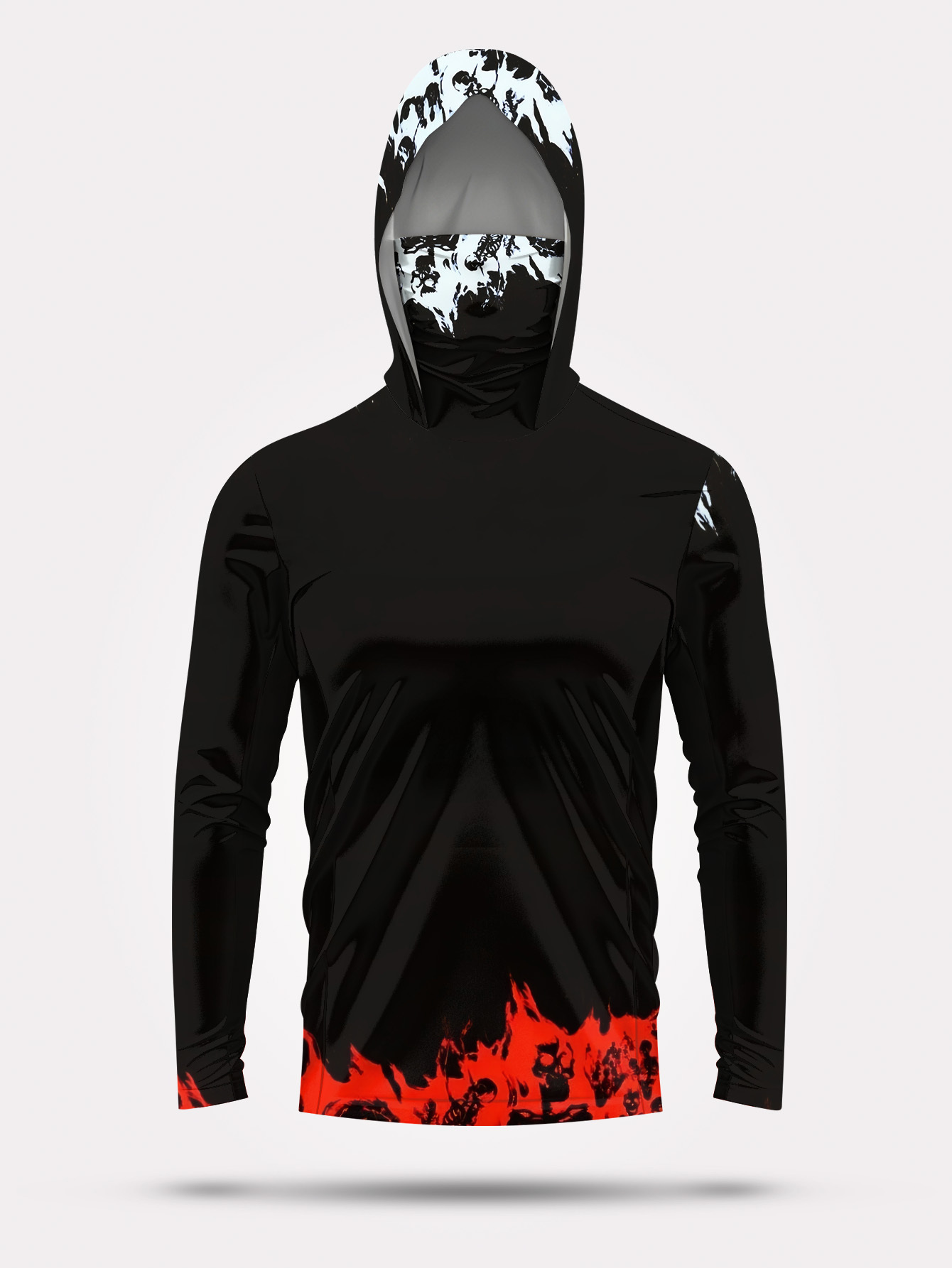 男性フード付き釣りシャツ長袖釣り服釣り t シャツ uv 保 - Rash Guard Long Sleeve のレビューと価格