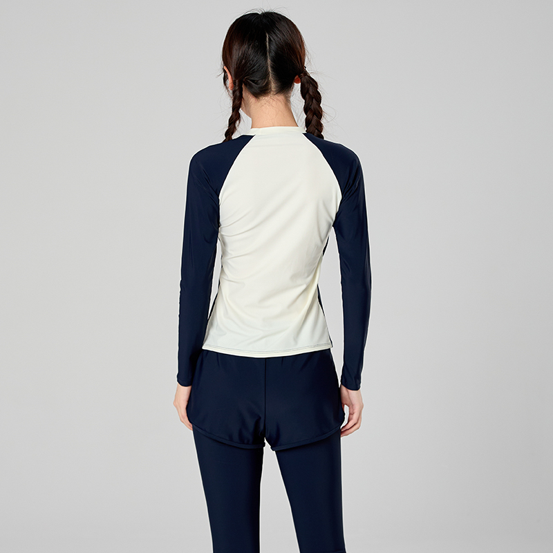 女の子用ラッシュガード水着 長袖水着 3ピース 子供用ビーチ - Rash Guard Long Sleeve のレビューと価格