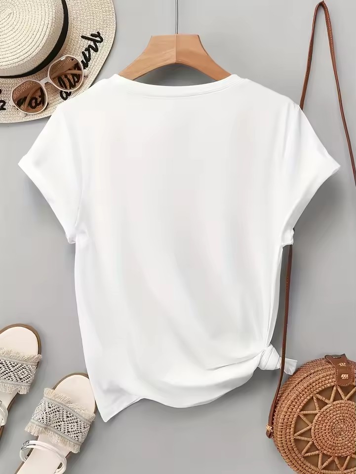 ファッショングラフィックTシャツ パリプリント レディースT - Summer Clothing In Paris のレビューと価格