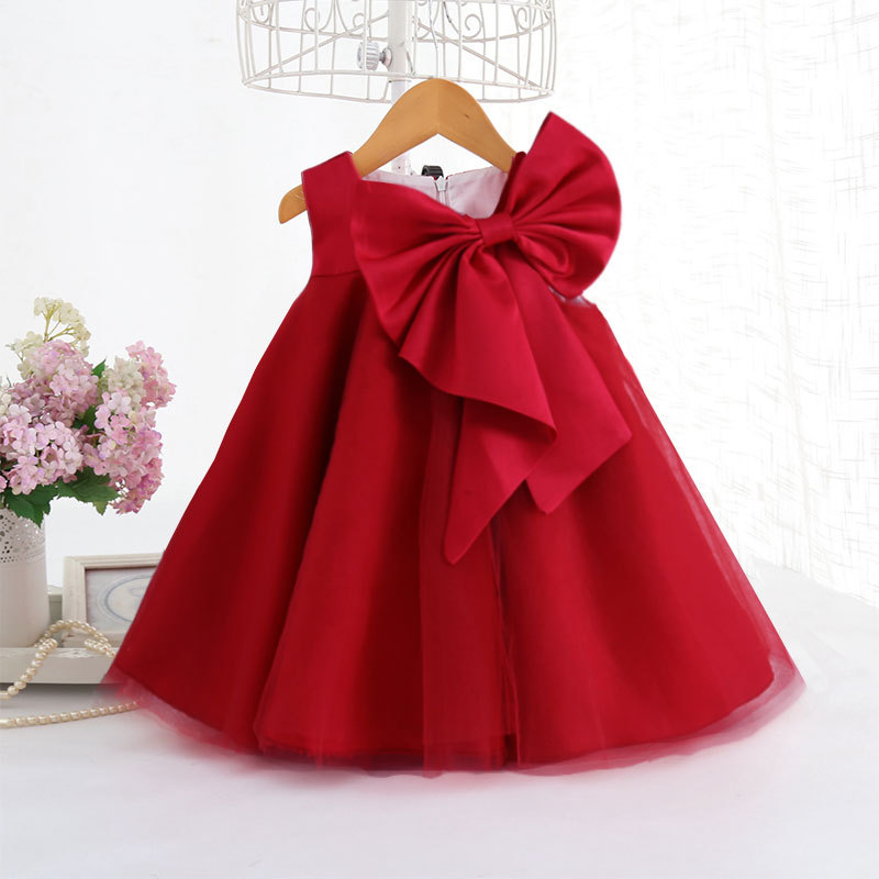 夏ビッグリボン女の赤ちゃんドレス 1st 誕生日パーティーウ - Summer Clothing Newborn のレビューと価格
