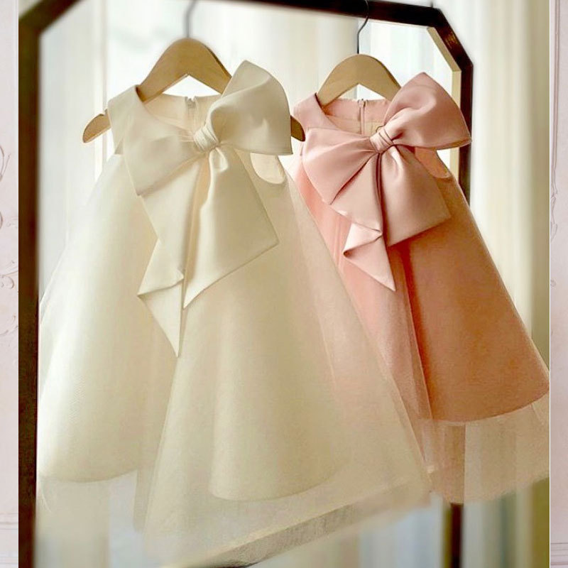 夏ビッグリボン女の赤ちゃんドレス 1st 誕生日パーティーウ - Summer Clothing Newborn のレビューと価格
