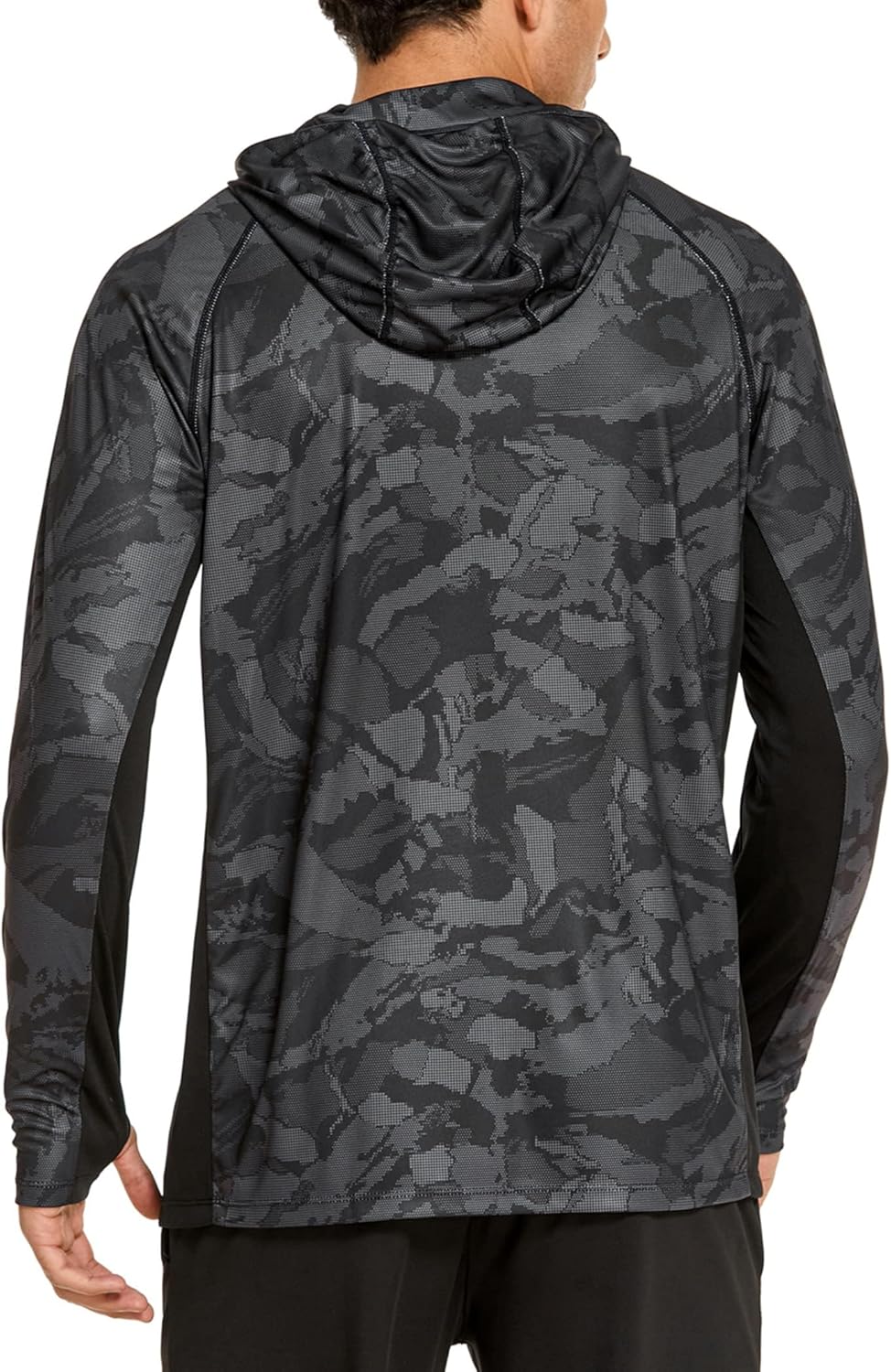 メンズフード付き日焼け止めシャツ、マスク付き釣り用シャツ、長 - Rash Guard Long Sleeve のレビューと価格