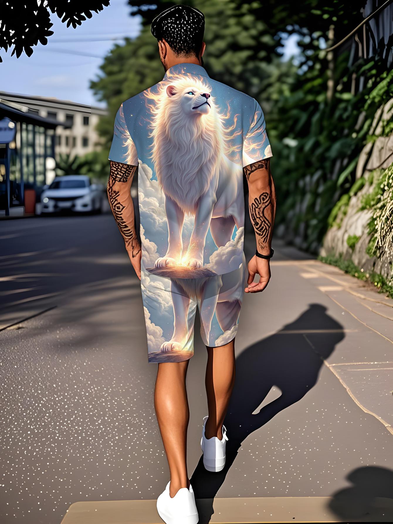 メンズシャツセット 2026 春夏 ジョギングスーツ 上下セ - Summer Clothing Drip のレビューと価格