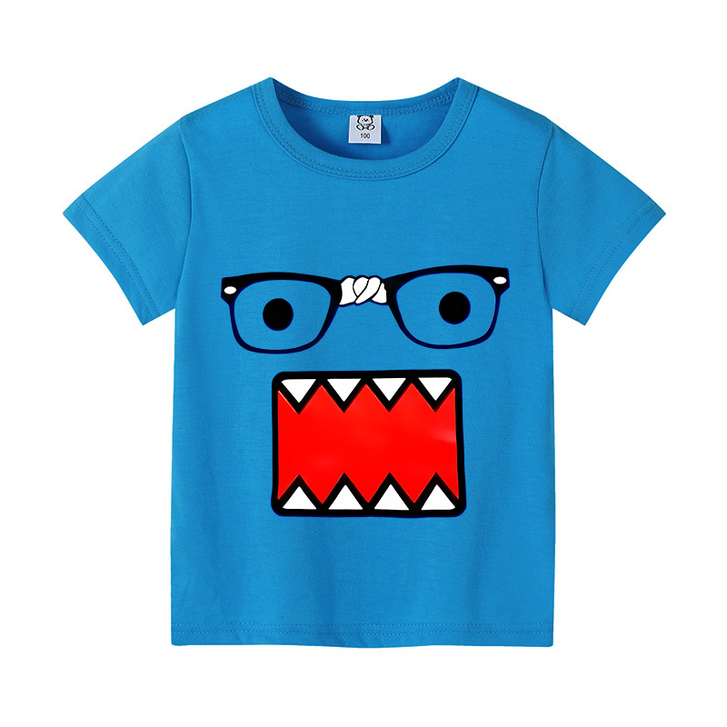 かわいいドモスくん半袖漫画少年少女服夏絶妙なファッションヒッ - Summer Clothing Newborn のレビューと価格