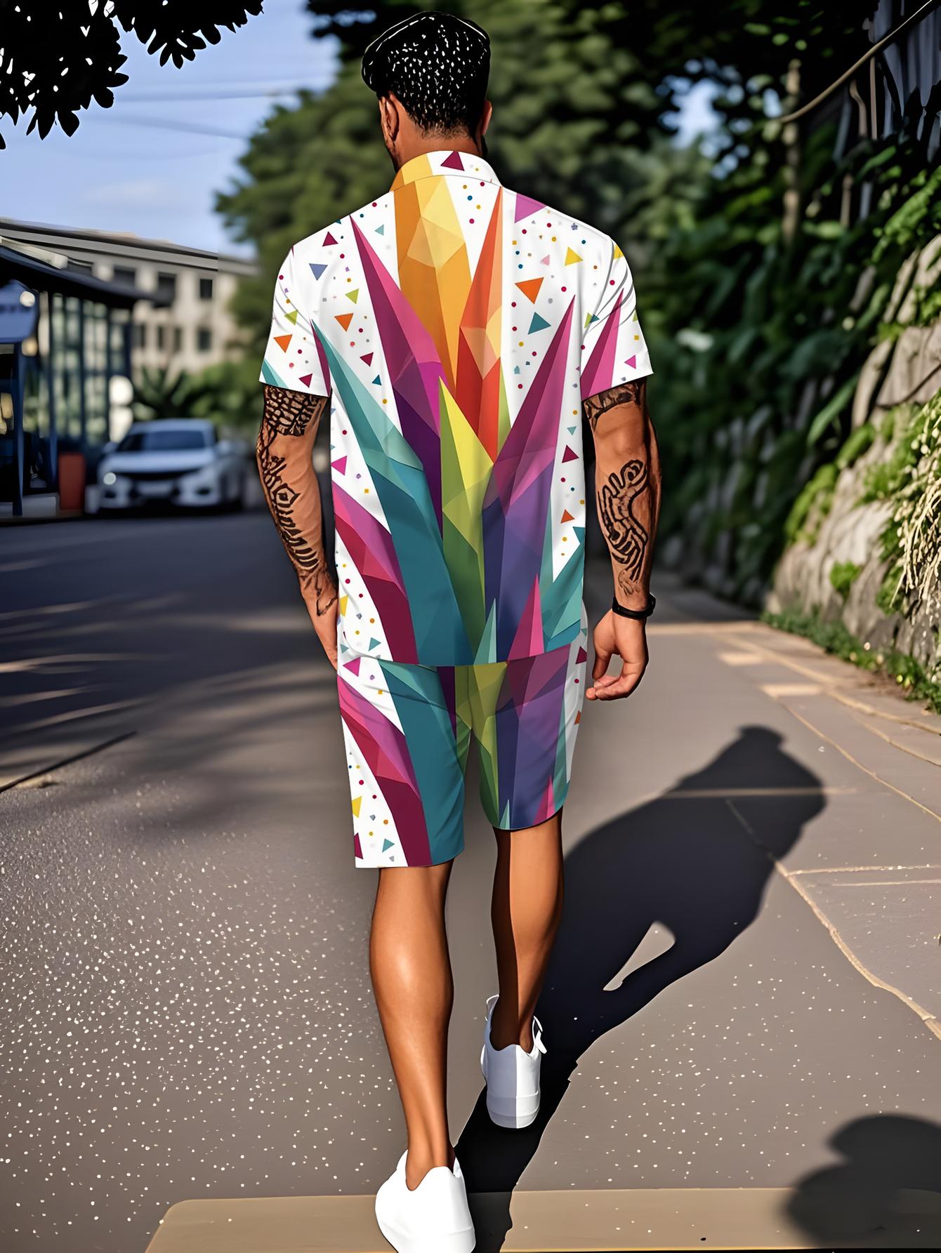 メンズシャツセット 2026 春夏 セットアップ ツーピース - Summer Clothing Drip のレビューと価格