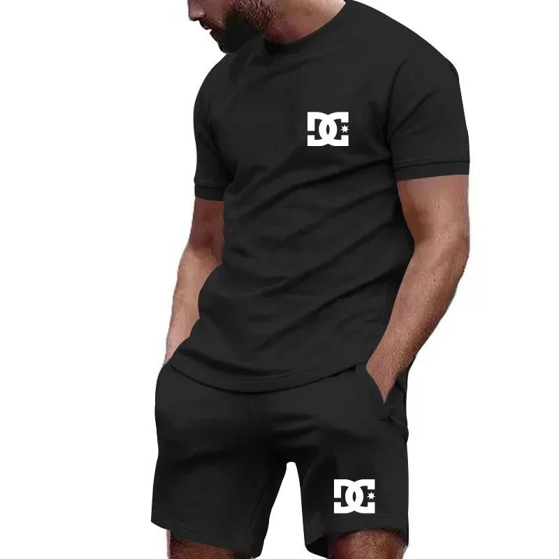 夏の新作メンズ半袖Tシャツと通気性のあるショートパンツのツー - Summer Clothing Trends のレビューと価格