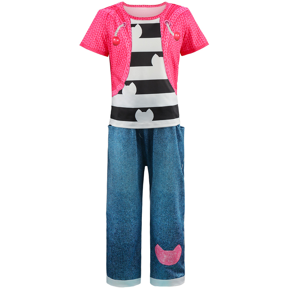 子供の誕生日パーティーギャビー人形コスプレ衣装トップ + パ - Summer Clothing Set For Girls のレビューと価格