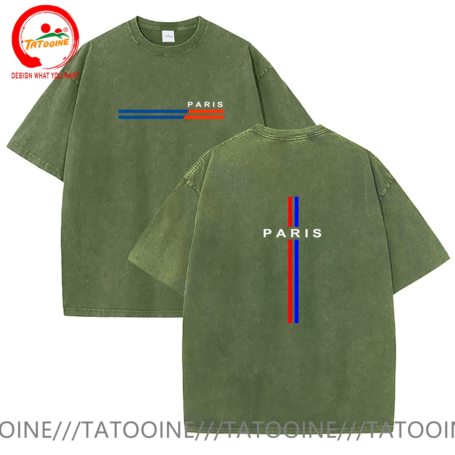 ヴィンテージウォッシュドコットン Tシャツ面白いデザイナーパ - Summer Clothing In Paris のレビューと価格
