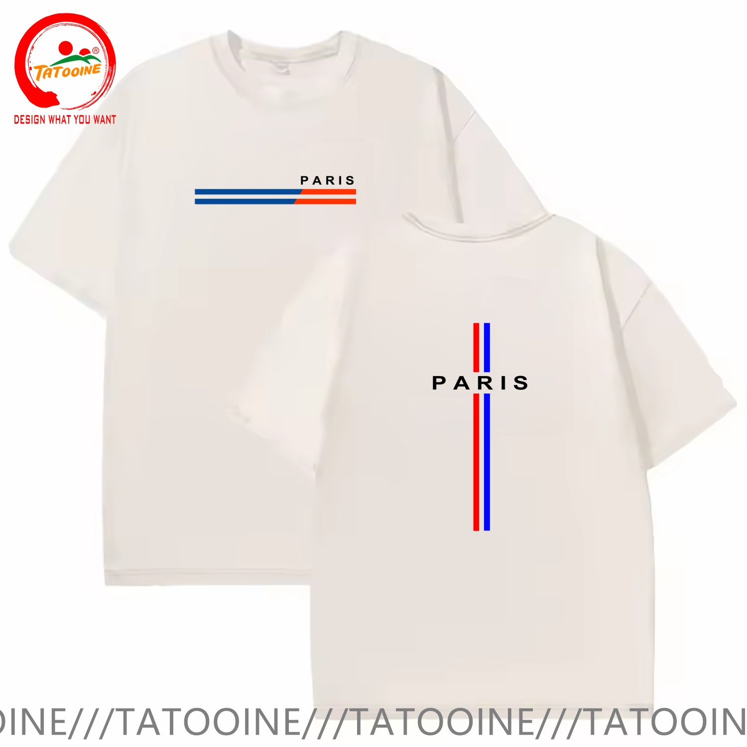 ヴィンテージウォッシュドコットン Tシャツ面白いデザイナーパ - Summer Clothing In Paris のレビューと価格